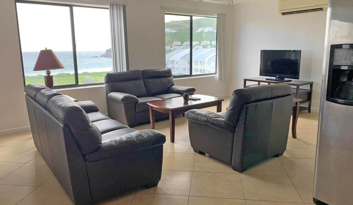 St. Christopher Club Gardens 3 Bed- 3 Bath Frigate Bay Condo, living_room_top_floor 2